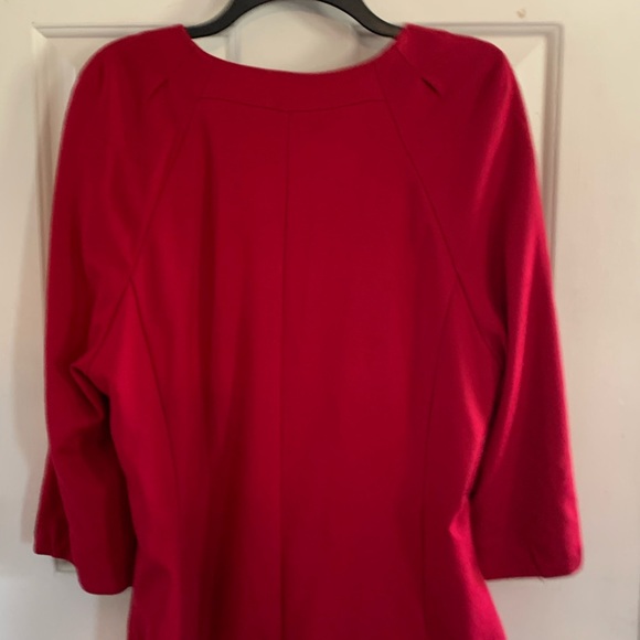 Chico’s snap button down red top ( cardigan jacket ) xlarge 3 40” bust 26” long - Picture 2 of 5